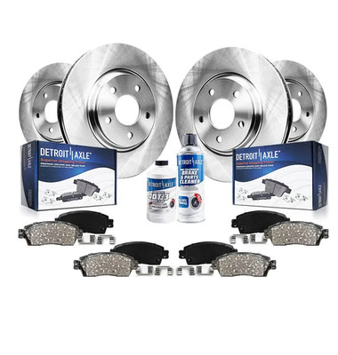 Front Rear Disc Rotors and Brake Pads for 2007 2008 2009 Ford Edge Lincoln MKX