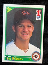 1990 Score Ben McDonald Rookie Card #680 Baltimore Orioles MLB 1st Round Pick