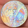 2020-D Jefferson Nickel Beautiful Lustrous Gold/Rainbow Toned Coin #9
