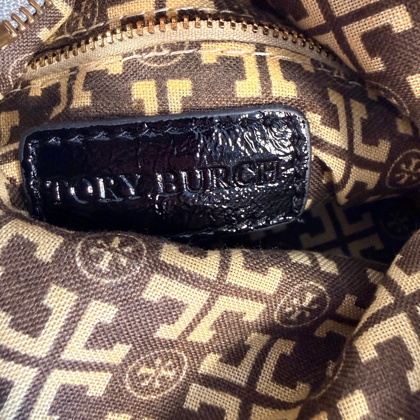 Tory Burch Python Print Leather Foldover Clutch C… - image 8