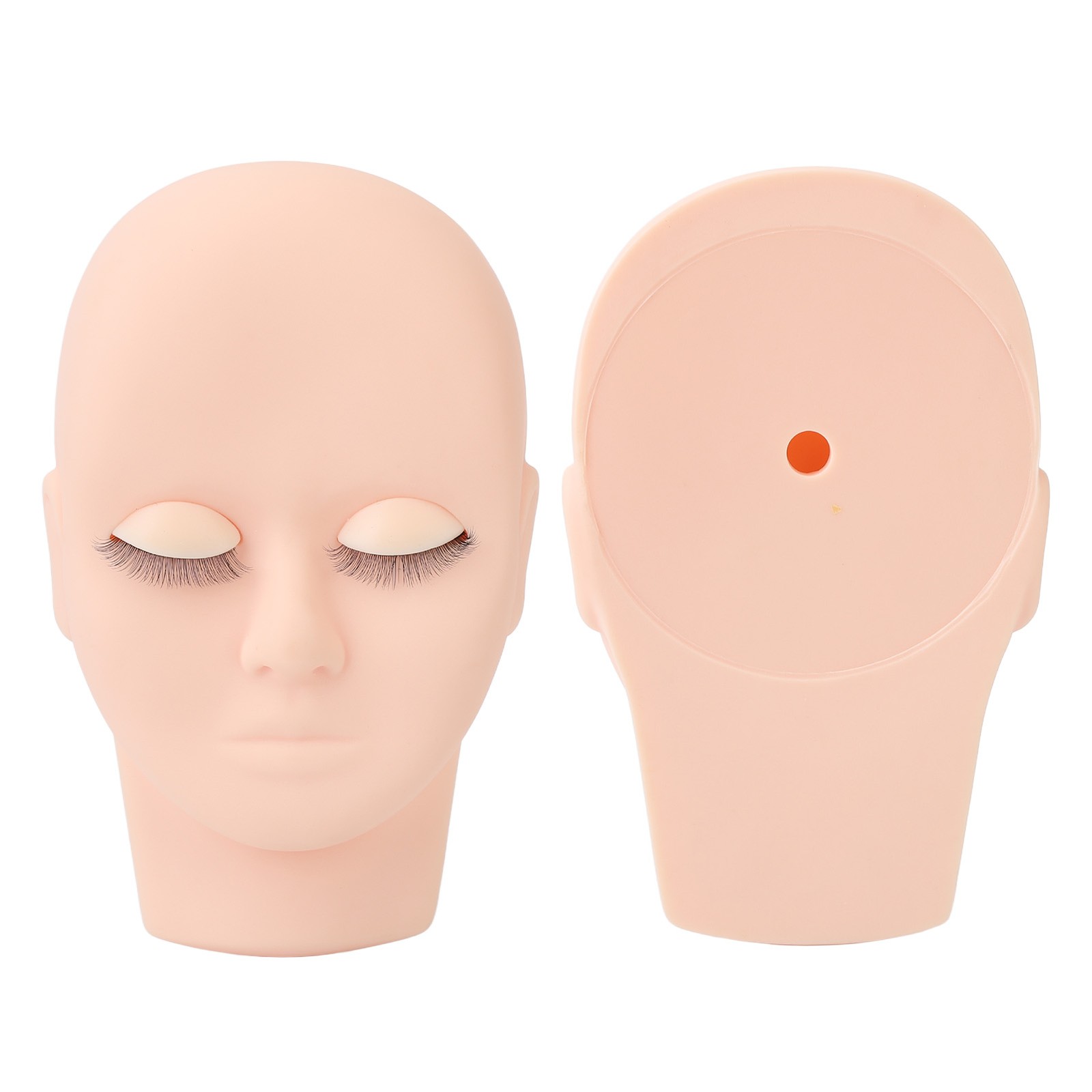 (Pink)Eyelash Mannequin Head Dummy 3D Practical Eyelash Extension Doll Head For