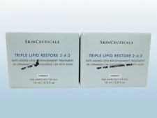 SKINCEUTICALS TRIPLE LIPID RESTORE 2:4:2 LIPID TREATMENT 0.5 OZ NWB LOT OF 2