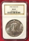 1986 Eagle $1 GNC MS 69 Silver Dollar