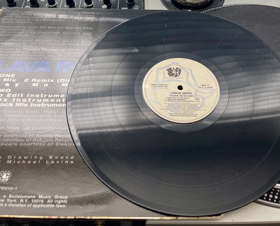 Craig Mack – Flava In Ya Ear Original 1994 Press 12" In Picture Cover VG/VG - Imagem 2 de 2