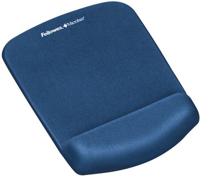 Fellowes Handgelenkauflage PlushTouch mit Mauspad blau