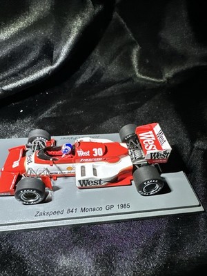 ドラゴニックコール　プロモ Spark 1:43 Zakspeed 841 RARE #30 Jonathan Palmer Monaco GP 1985