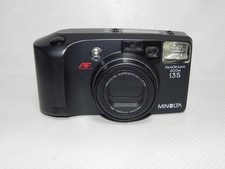 Minolta AF Panorama Zoom 135 Film Camera with Working Shutter  Light Used