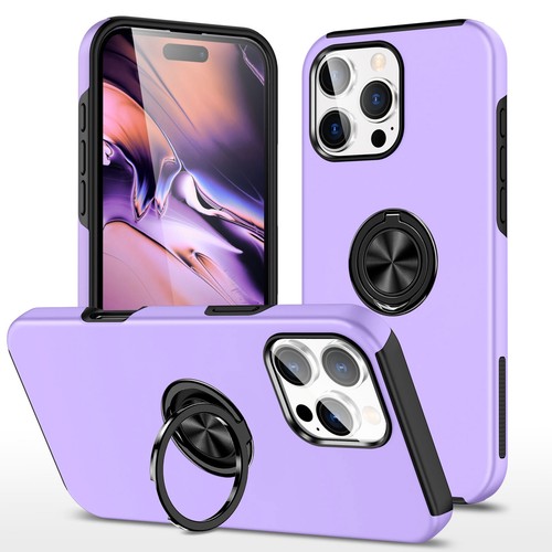 Rugged Magnetic Case with Stand Ring Holder For iPhone 16 Pro Max 16 Plus - Picture 2 of 57