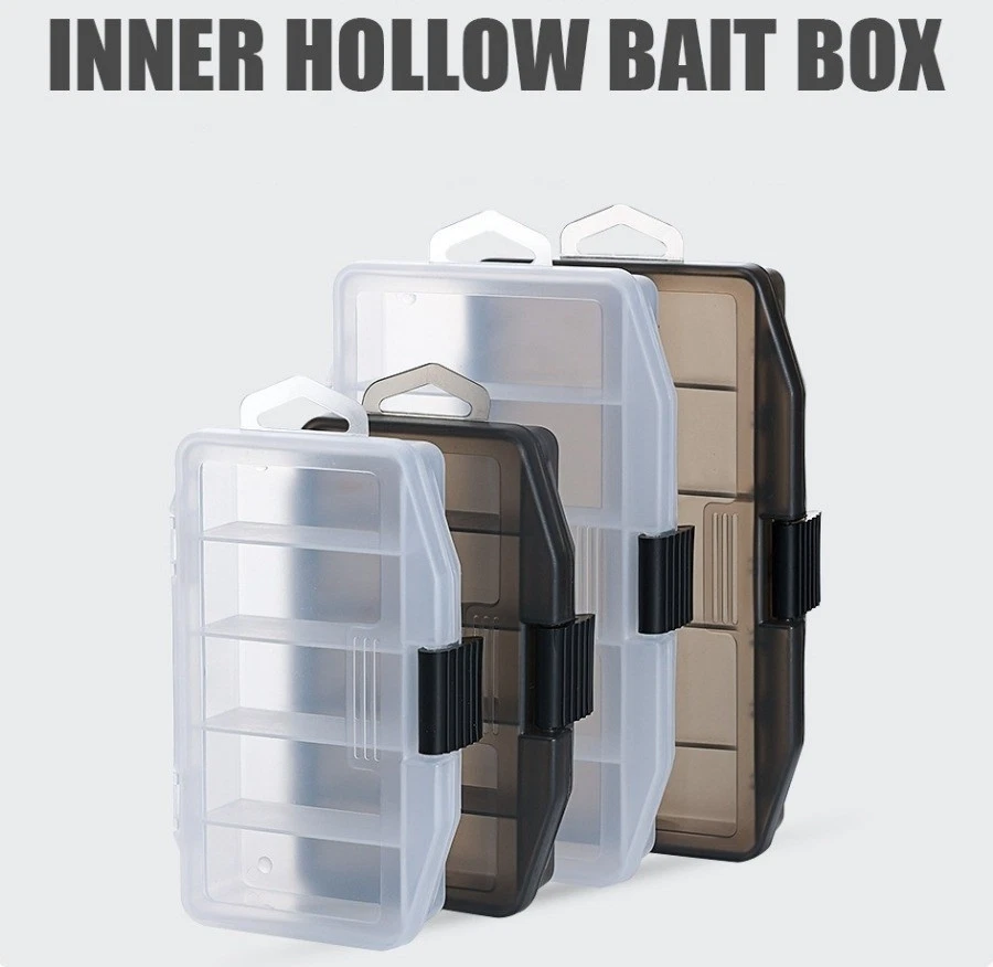 Cajas de almacenamiento de pesca aparejos de pesca organizadores estuche señuelos caja de almacenamiento Foto 2 de 4