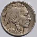 1913 D Type 1 "raised ground" Buffalo Nickel XF+