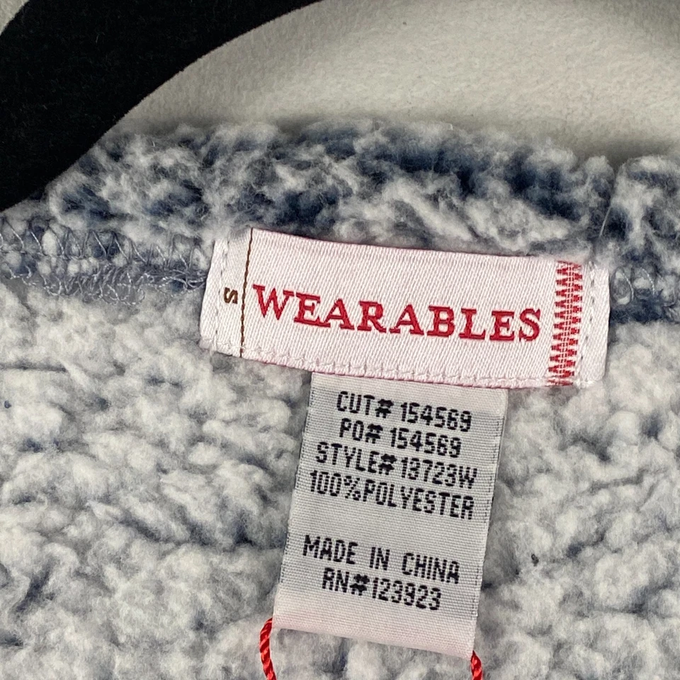 XCVI Wearables Cozy Gray Open Front Sherpa Fleece Vest Size Small Pockets Foto 4 de 4