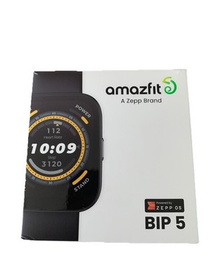 Amazfit Bip 5 Bluetooth-Aktivitätstracker - Schwarz Smartwatch Zepp Uhr
