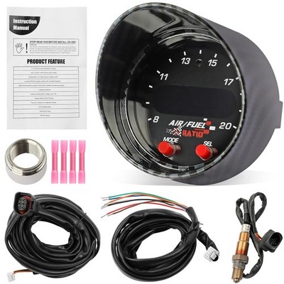 Wideband UEGO Air Fuel Ratio Gauge Kit 2-1/16'' X-series 30-0300 AFR O2 Sensor