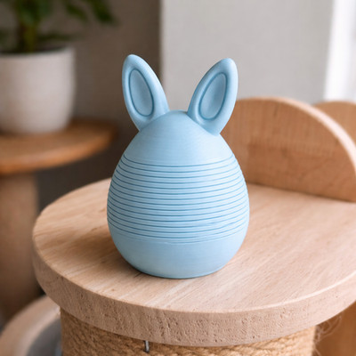 Osterhase Frühlingsei | 3D Druck Ei Dekoration | Hasenohren Ornament Frühling