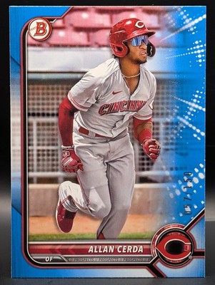 2022 Bowman Draft #BD-22 Allan Cerda Blue /150 - Cincinnati Reds