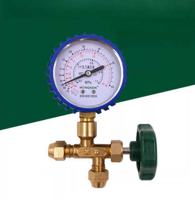 #ad #ad HS 488AL Metric Single Valve Low Pressure 1 way Manifold Gauge Tool $37.99