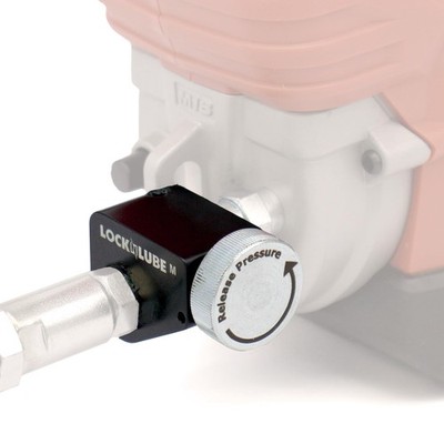 LockNLube Pressure Return Valve for Use Compatible with Milwaukee M18, black 