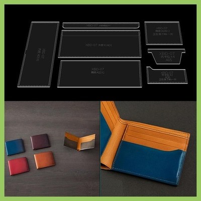 Punch Wallet Cutting Mold Wood Dies For Leather Card Bag Cutter Crafts Rule 7pcs