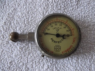 Reifendruckmesser, Luftdruckmesser, US Gauge Co. New York