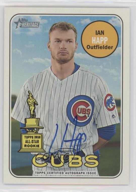2018 Topps Heritage High Number Real One Auto Ian Happ #ROA-IH Auto 8k4