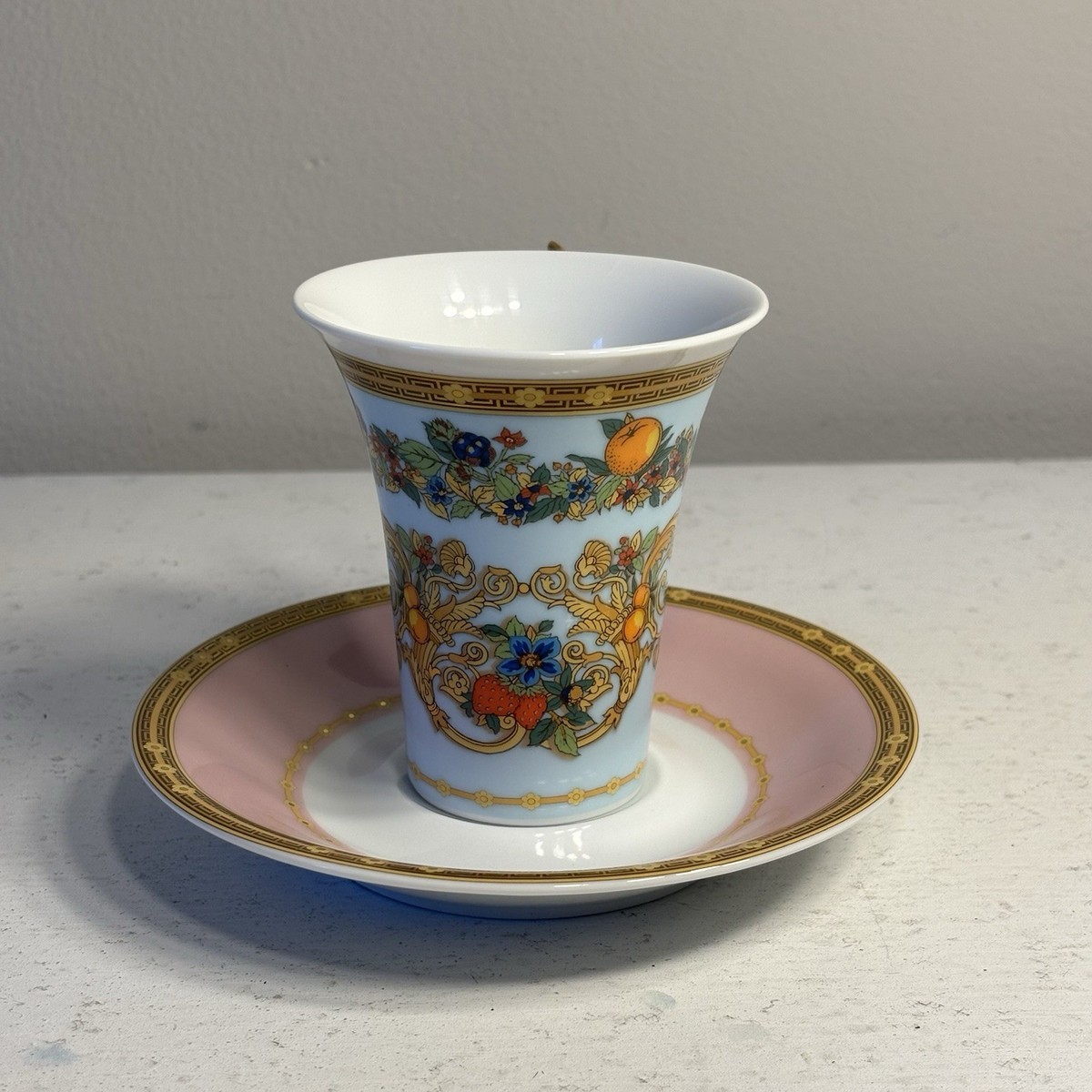 Versace Rosenthal Le Jardin De Cup & Saucer Set | eBay