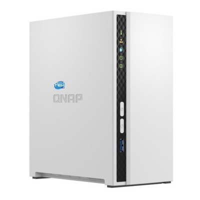 Qnap TS-233 NAS 2 Slot 3,5'' Weiß Quad-Core Gehäuse USB LAN RJ-45