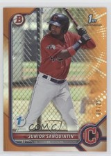 2022 Bowman 1st Edition Orange Foil 8/25 Junior Sanquintin #BPPF-80 ni4