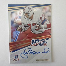John Hannah 2020 Panini NFL 100 - Auto