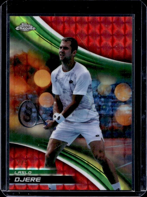 2025 Topps Chrome Laslo Djere Red Geometric Refractor #/5