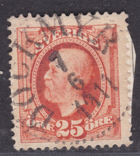 TIMBRE 1891-1913 SUEDE N° 46-OBL TB-VOIR SCAN RV