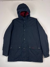 Barbour Hooded Waxed Jacket Parka Navy Boys Size XXL