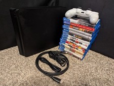 Sony playstation ps4 slim 1tb console bundle with 15 Games, Cords, Controller