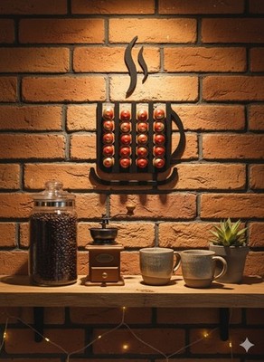 Design Kapselhalter für Nespresso   XXL Kapazität (20 Kapseln)   Der Hingucker!