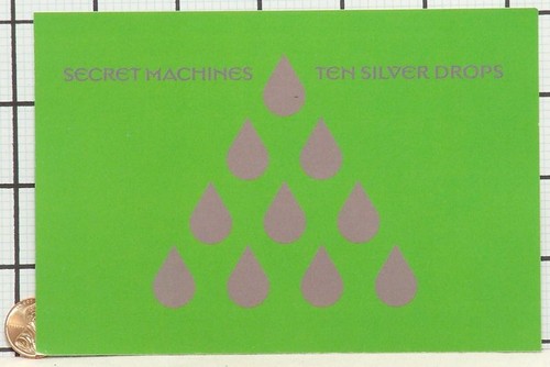BRAND NEW SECRET MACHINES TEN SILVER DROPS RARE STICKER - 第 1/1 張圖片