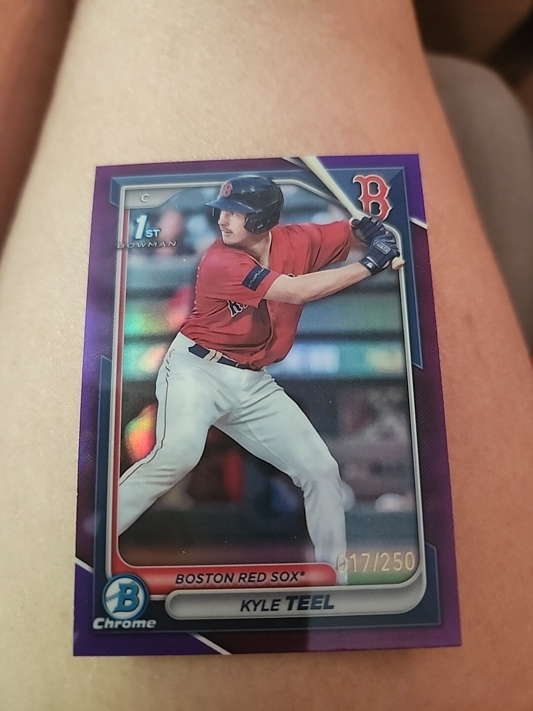 2024 Bowman Chrome 1st Kyle Teel Purple #/250 Red Sox BCP-44