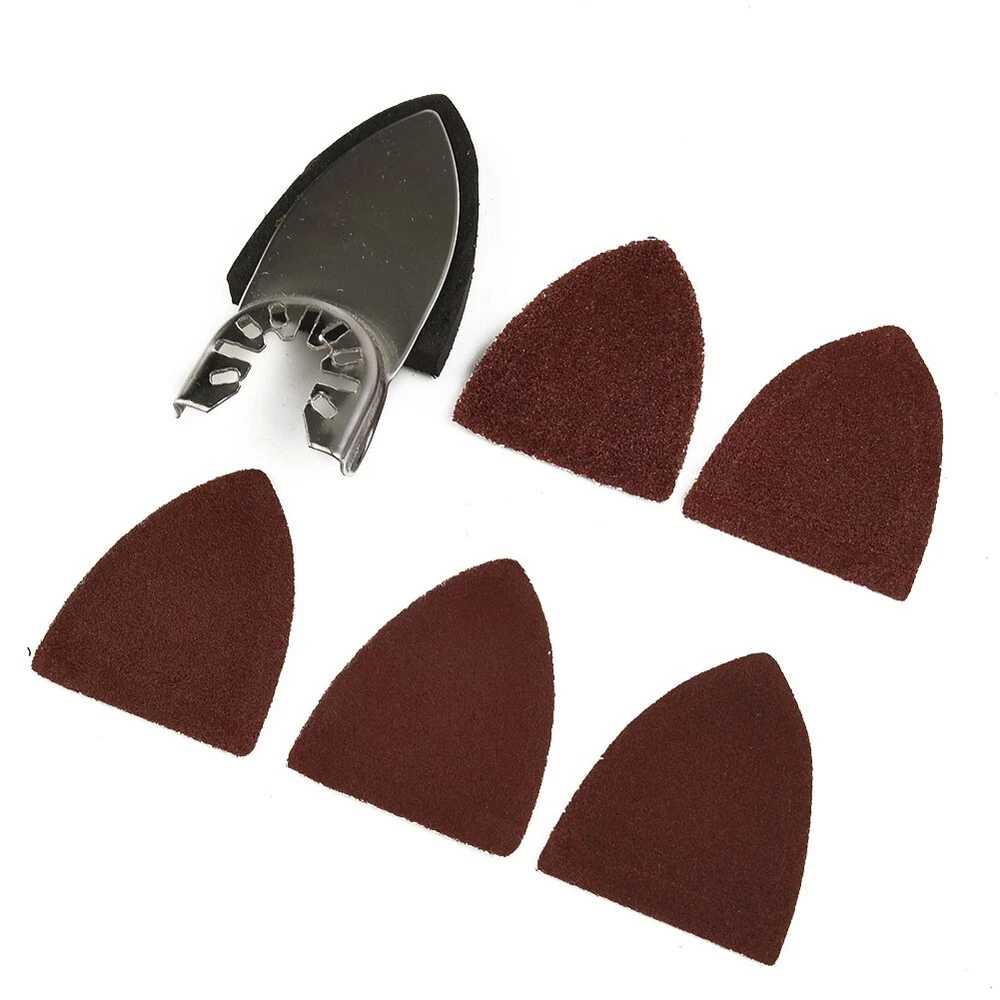 Triangular Sander Pad with 25 Sanding Sheets for Oscillating Power Tools