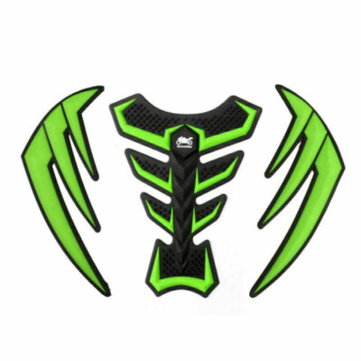 3D Rubber Si AH Tank Pad Protector Gas For Kawasaki ZX 6R 10R Z1000 Z750 GN  AH