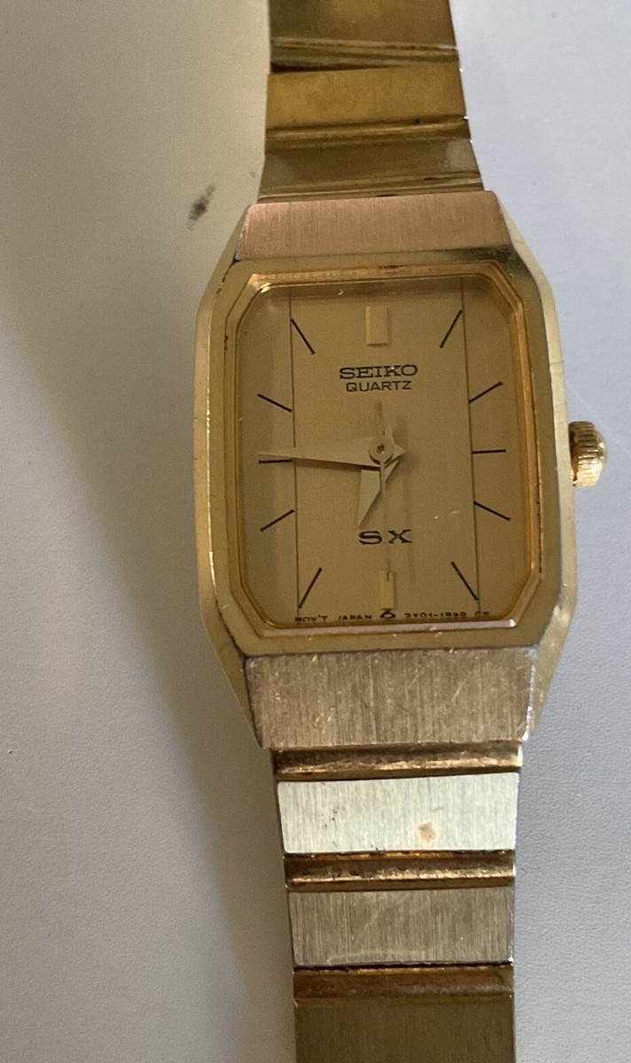 Ladies Seiko SX Goldtone Bracelet Watch Model 2Y01-5D20 Ladies Seiko SX Goldtone Bracelet Watch Model 2Y01-5D20