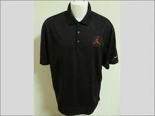M-3XL Air Jordan Black Nike Dri-Fit Jumpman Men's #84A Polo