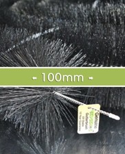 GENUINE BLACK HEDGEHOG GUTTER BRUSH -100MM LEAF GUARD.