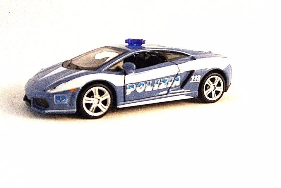 LAMBORGHINI GALLARDO LP560-4 POLICÍA MAISTO 1/38 COCHE FUNDIDO MODELO DE COLECCIONISTA Foto 4 de 4