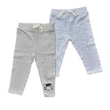 Gerber 2pk Organic Cotton Baby Unisex Safari Active Pants Bottoms Size 12M