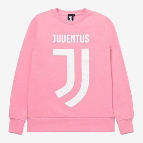 Juventus Felpa Rosa Con Logo Prodotto Ufficiale Logo 100% Cotone Donna |  eBay