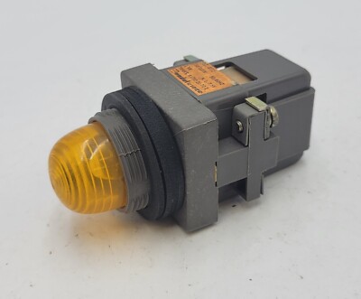 Idec T1	Orange Pilot Light 110/120V 50/60HZ Yellow Panel Mount Indicator Slow On