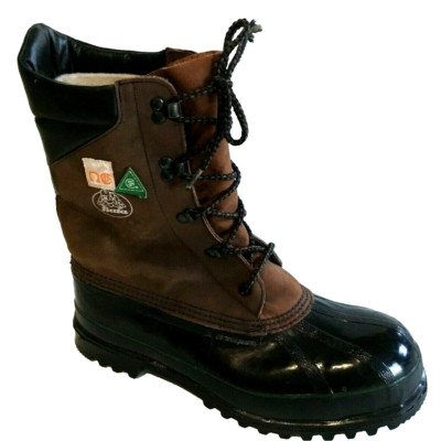 Bata Safety Work Boots CSA Size 9 Leather Rubber Winter Removable Wool Lining