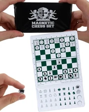 Mini Magnetic Travel Chess Set – 6-Inch Foldable Board