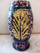 VIMAX Creation Italy Pottery Vase Mid Century Modern Vintage Sgraffito Specklewa