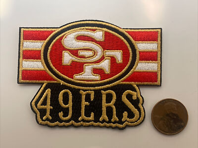 くすぶり　NFL 49ers 刺繍ロゴ ゴールド SF San Francisco 49ers Vintage Rare Embroidered Iron On