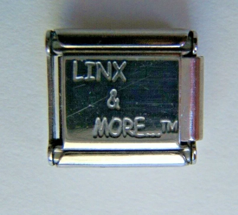 Linx & More Dije Modular Italiano Oro 18k Acero Inoxidable Letra Plana E Foto 3 de 3