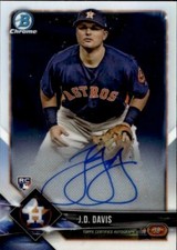 2018 Bowman Chrome Rookie Autographs J.D. Davis RC